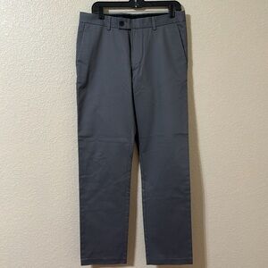 Broletto Men’s Gray Khaki Pants 32x32 Casual Dress Trousers Classic Fit